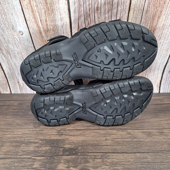 Teva Tirra All Black Strappy Slingback Hiking Sandals Women's Size 5 (New w/Box) - Picture 8 of 10